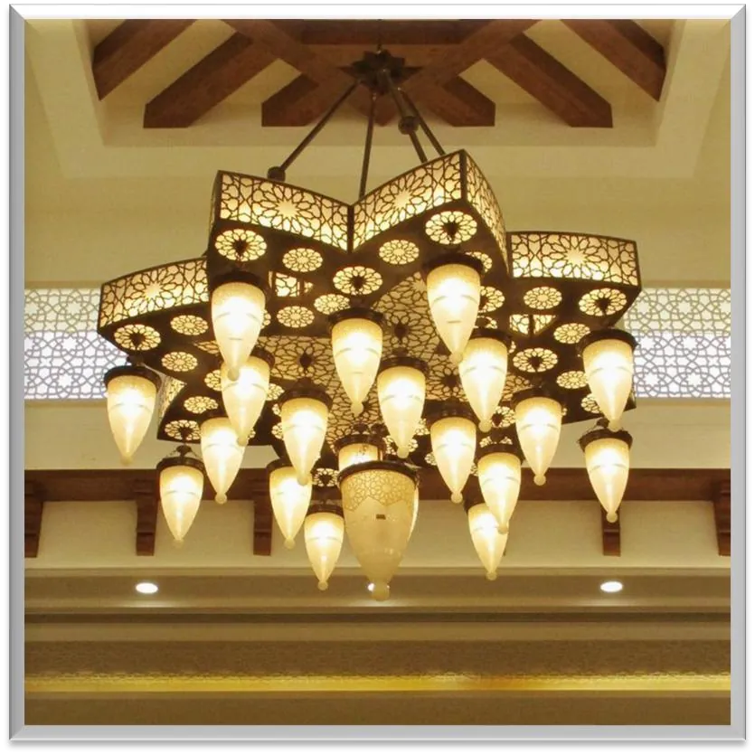 Antique Brass Chandelier — ZLCL-112
