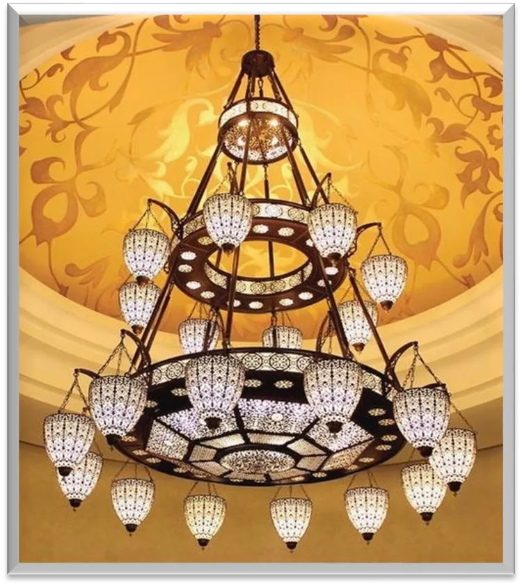Antique Brass Chandelier — ZLCL-114