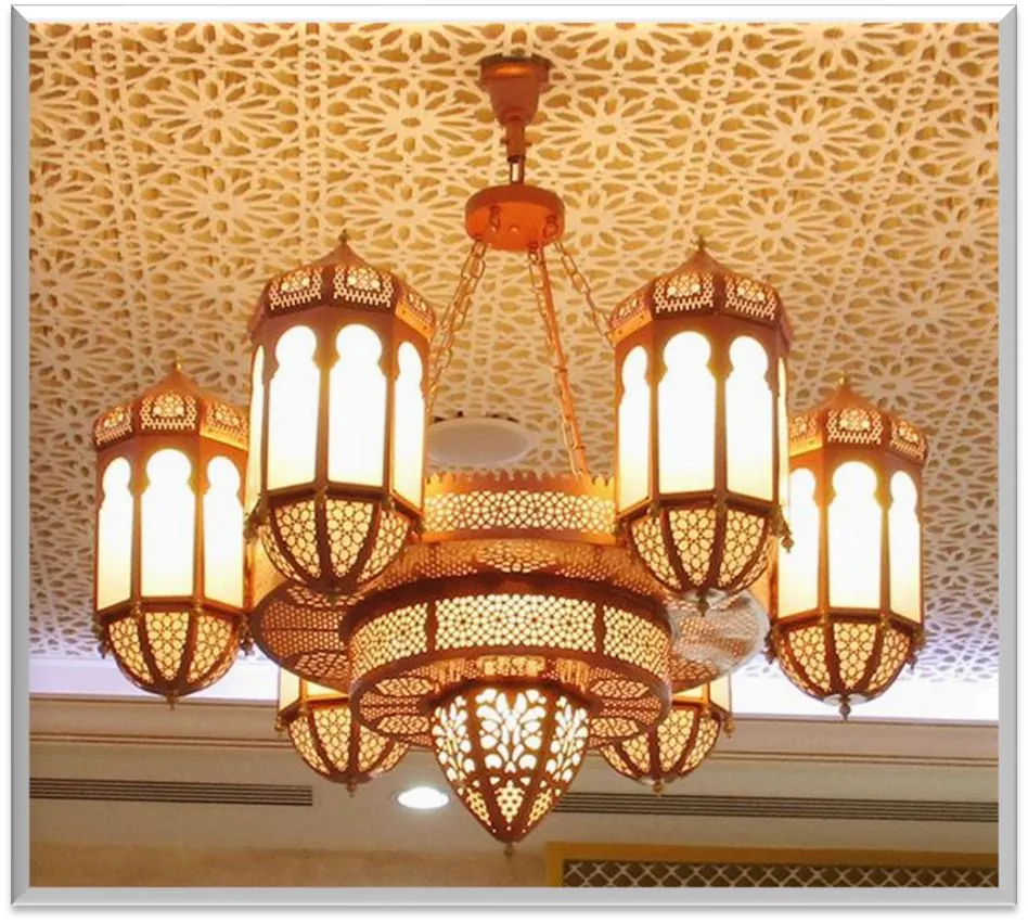 Antique Brass Chandelier — ZLCL-120