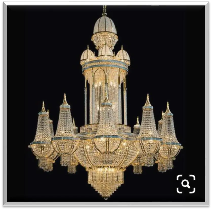 Antique Brass Chandelier — ZLCL-130