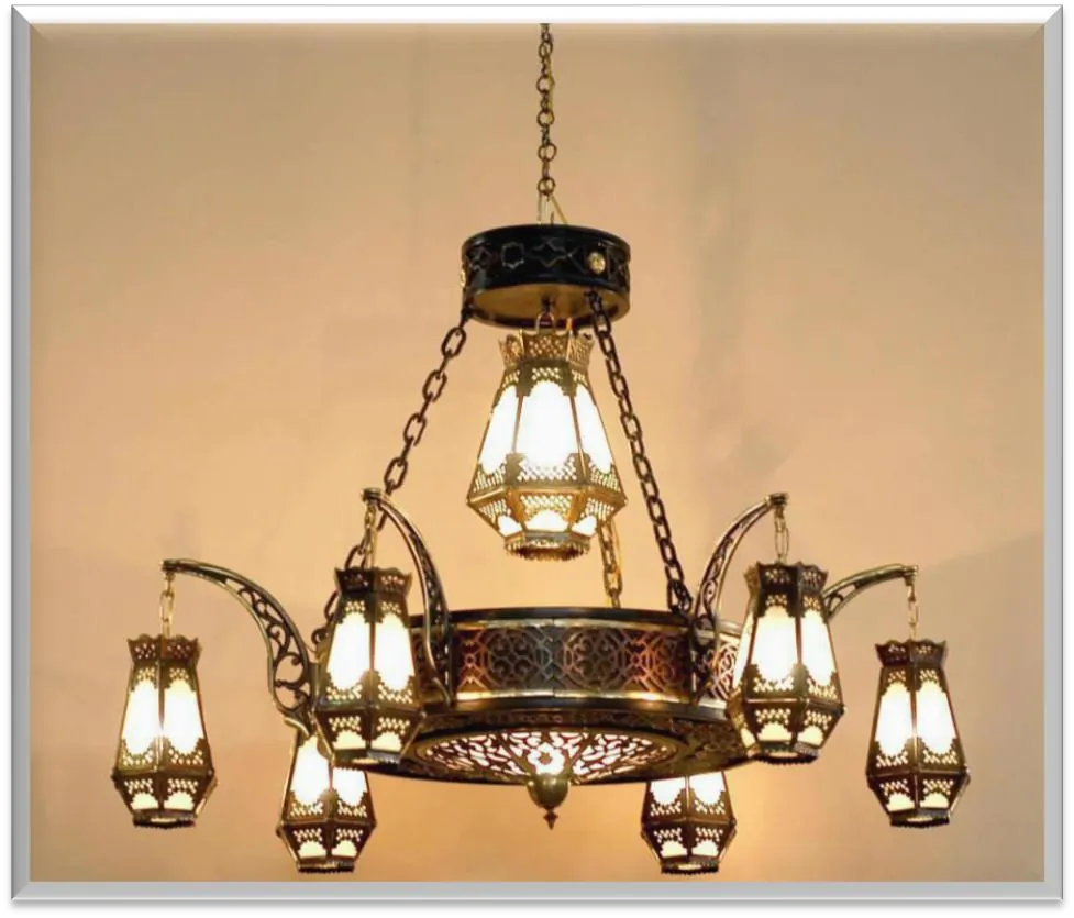 Antique Brass Chandelier — ZLCL-136