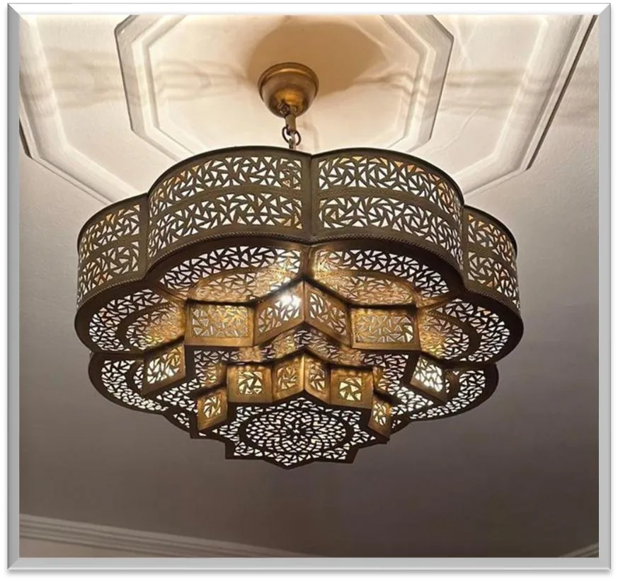 Antique Brass Chandelier — ZLCL-139