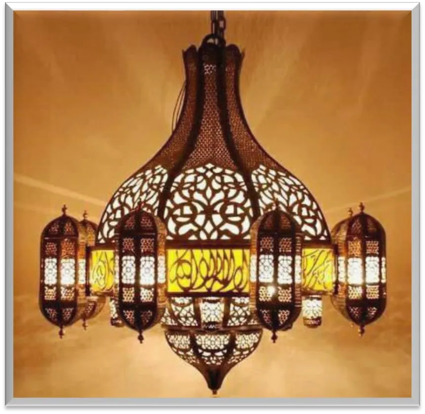 Antique Brass Chandelier — ZLCL-140