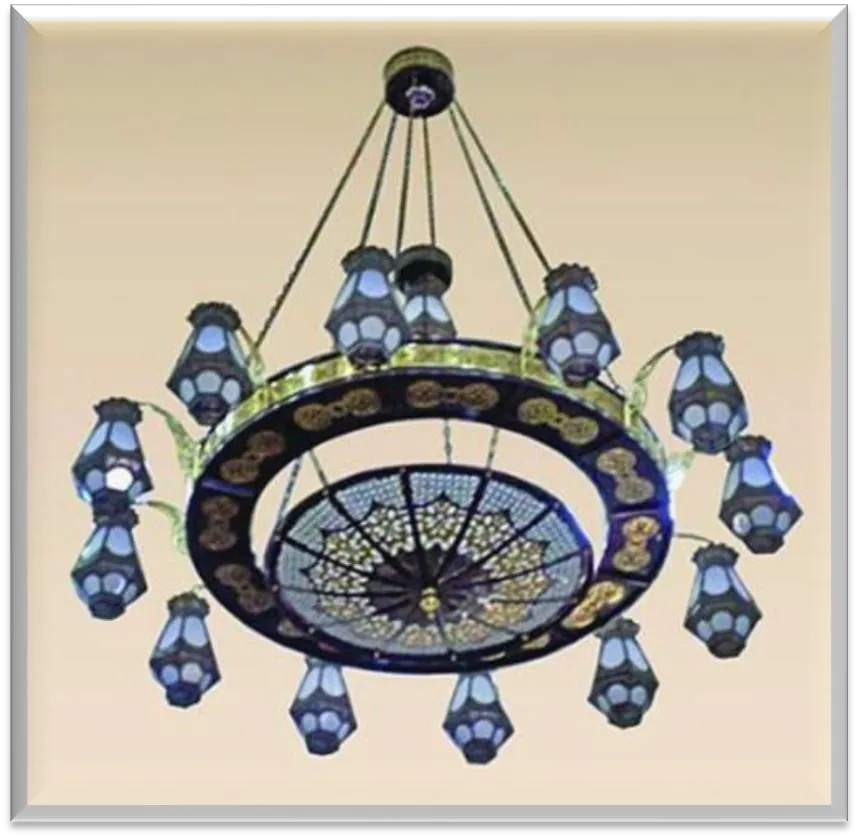Antique Brass Chandelier — ZLCL-155
