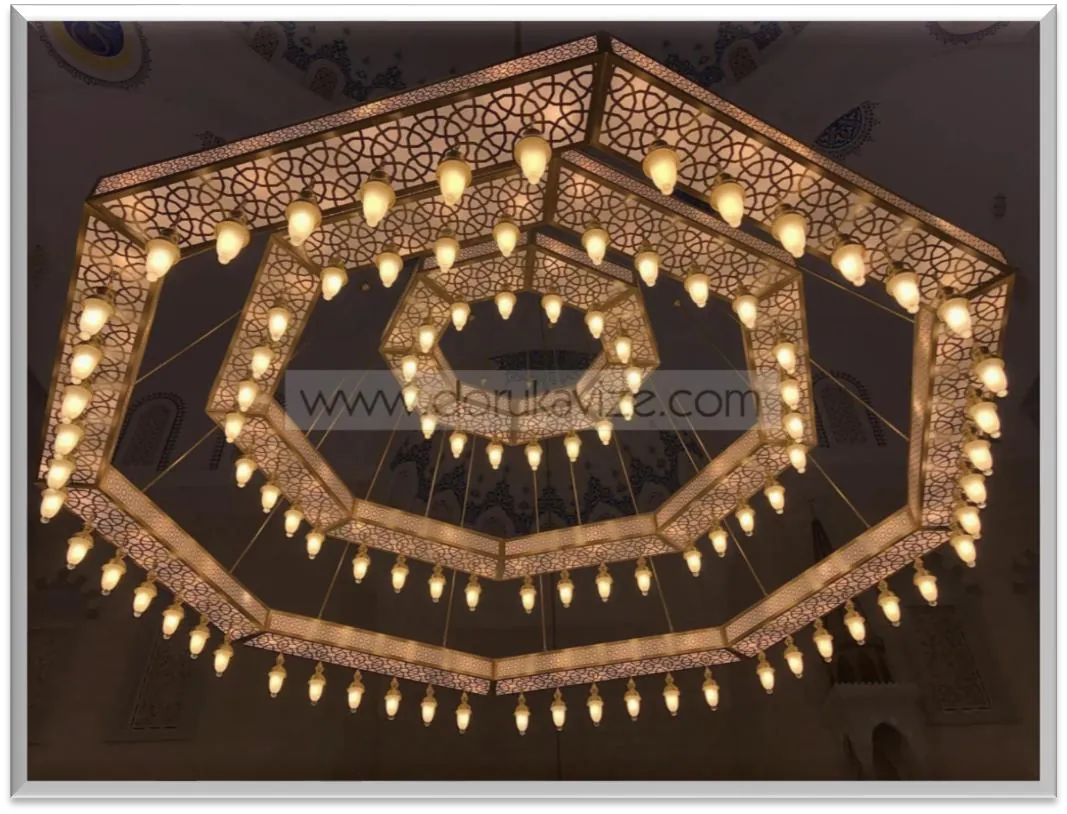 Antique Brass Chandelier — ZLCL-162