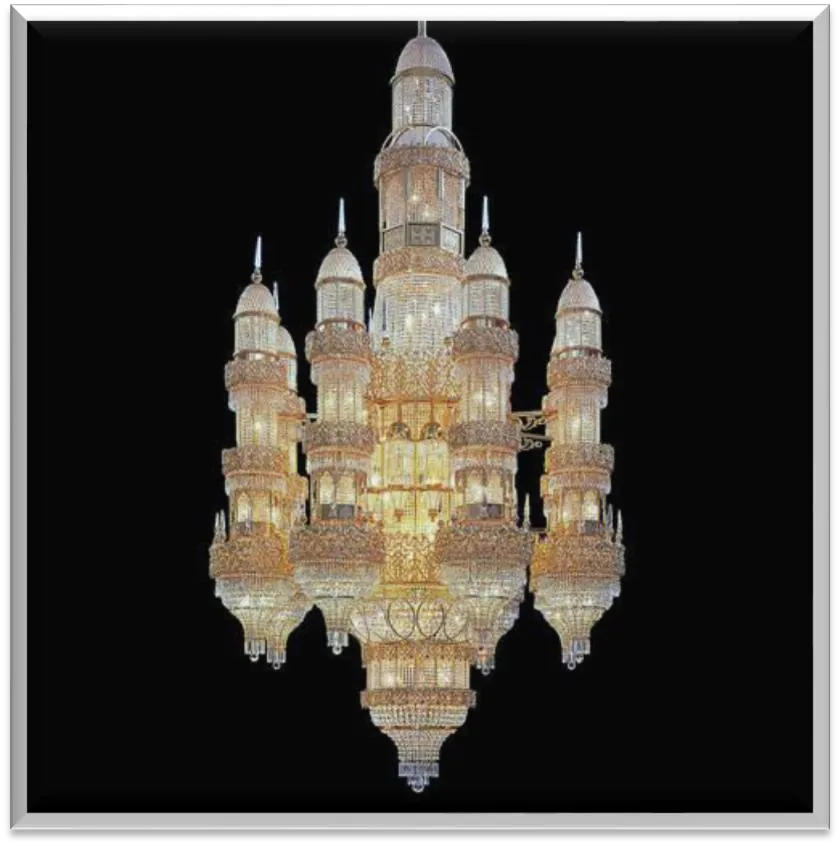 Antique Brass Chandelier — ZLCL-163
