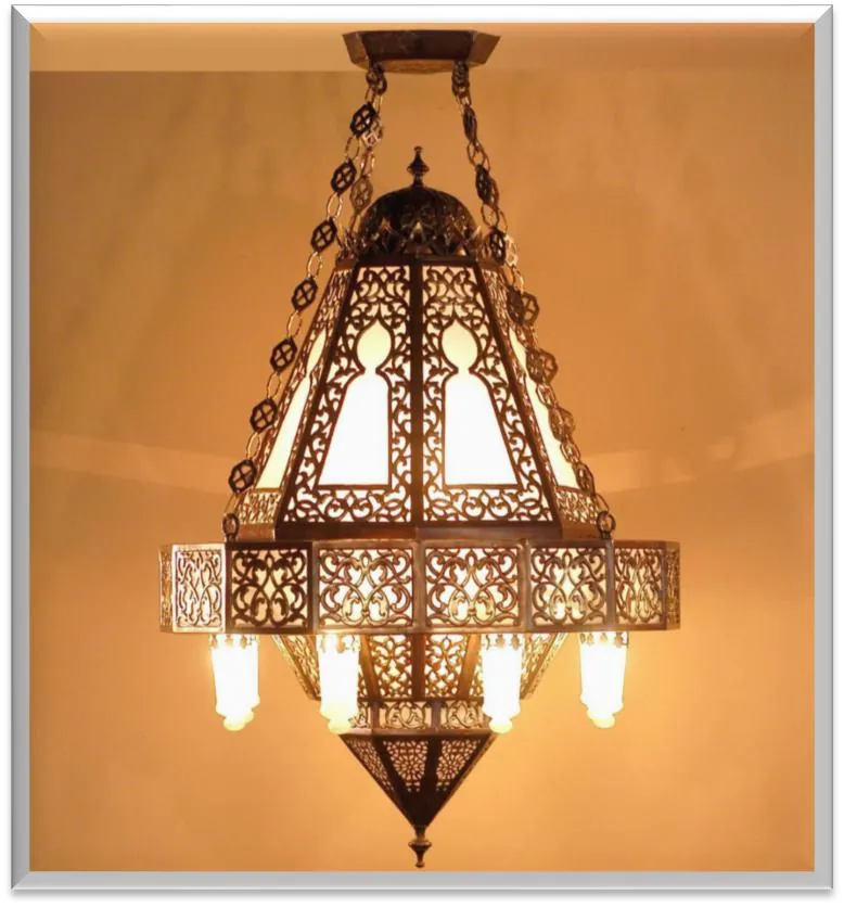 Antique Brass Chandelier — ZLCL-164