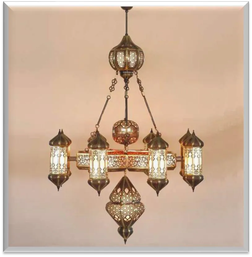 Antique Brass Chandelier — ZLCL-166
