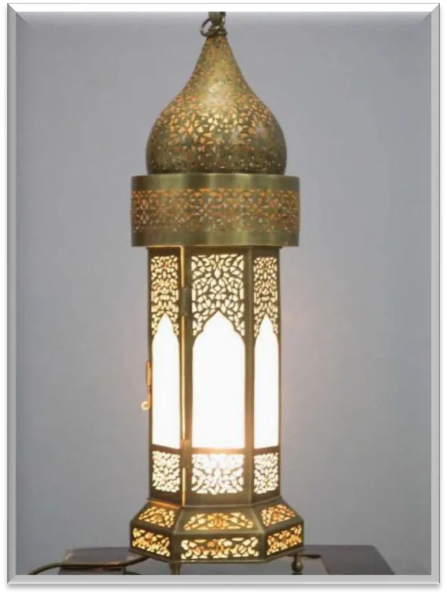 Antique Brass Floor Lamp — ZLFL-217