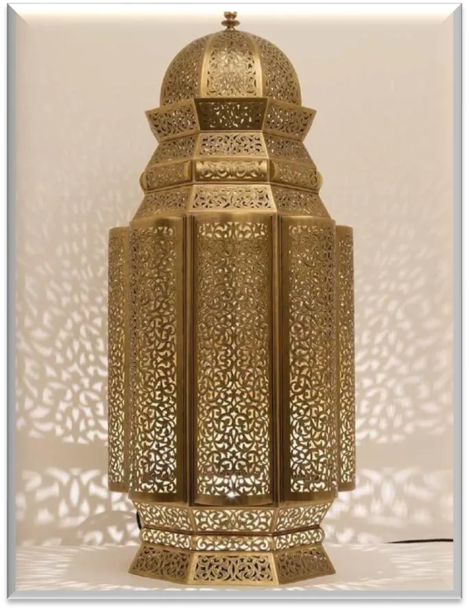 Antique Brass Floor Lamp — ZLFL-219