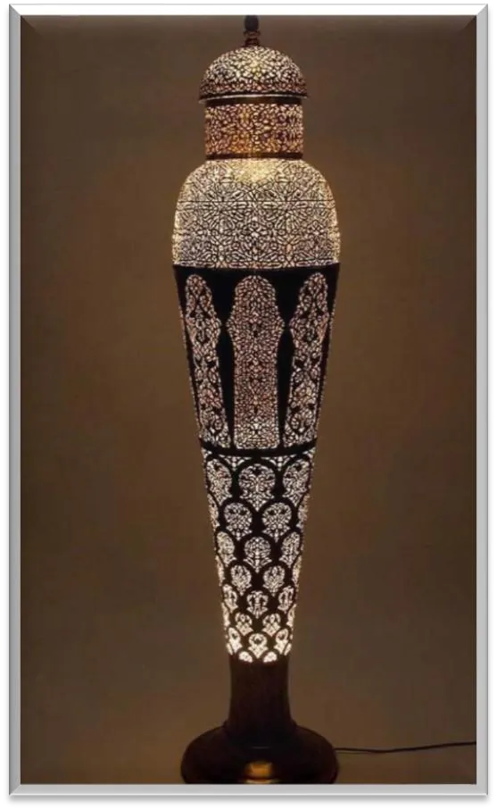 Antique Brass Floor Lamp — ZLFL-220