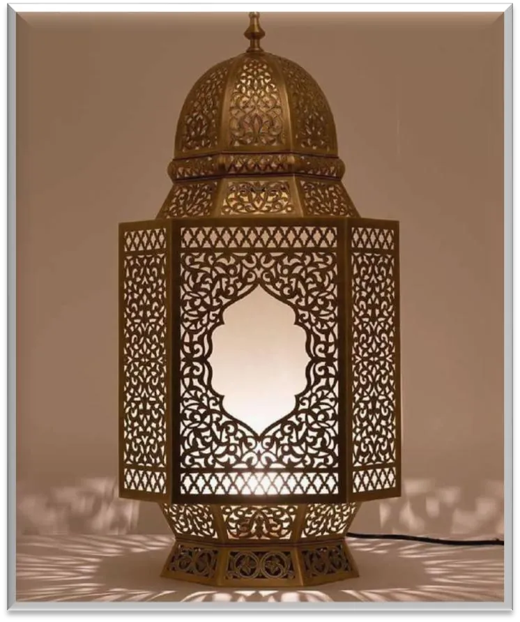 Antique Brass Floor Lamp — ZLFL-222