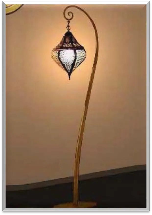 Antique Brass Floor Lamp — ZLFL-226