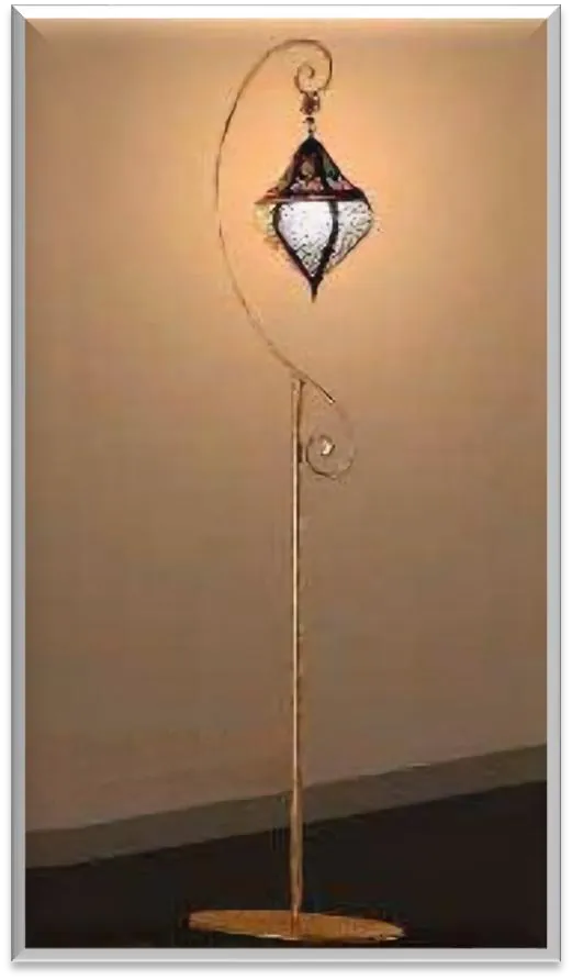 Antique Brass Floor Lamp — ZLFL-227
