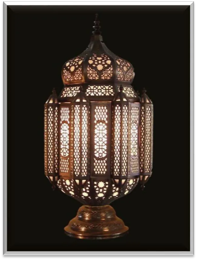Antique Brass Floor Lamp — ZLFL-235