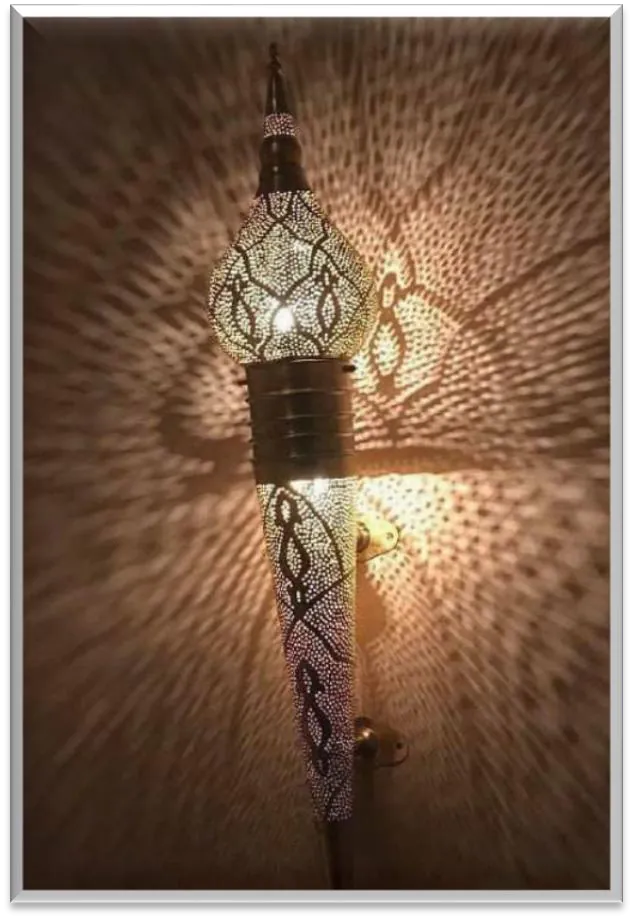 Antique Brass Torch Light — ZLTL-514