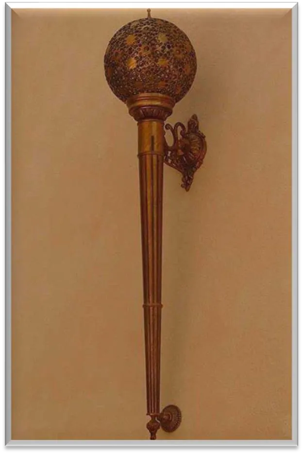Antique Brass Torch Light — ZLTL-527