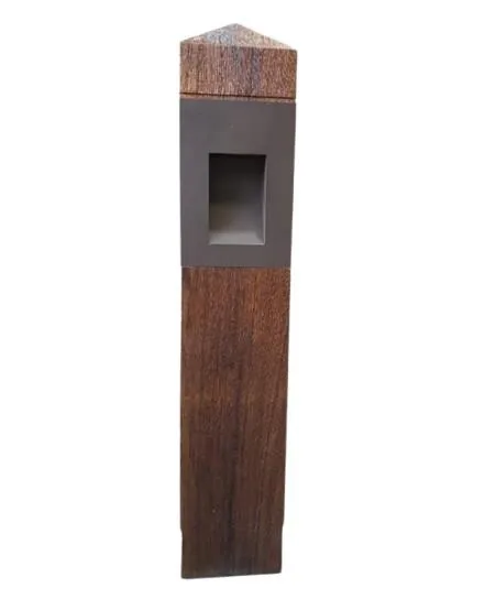 Wood Bollard — Slot — ZLWD-406